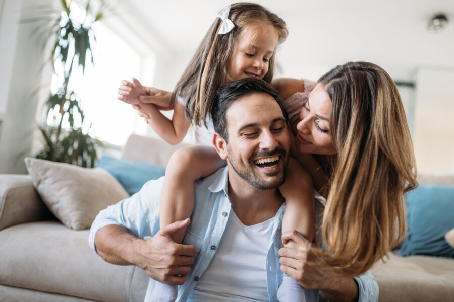 Diversión y confinamiento en familia